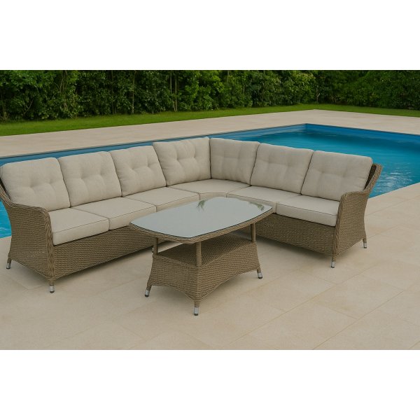 Utegrupp med hörnsoffa och bord | Natur - Vinga Utegrupp med hörnsoffa och bord | Natur - Vinga