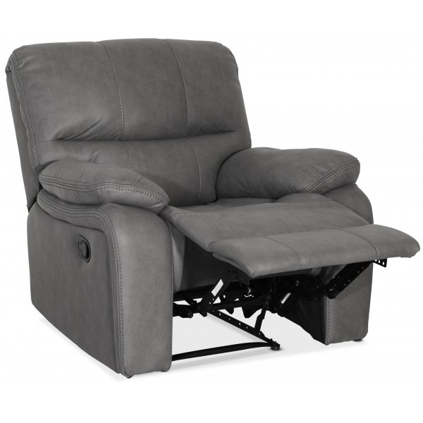 Reclinerftlj i gr PU - Manhattan
