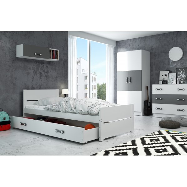 Bartek juniorsäng med förvaringslåda 90 x 200 cm - Valfri färg Bartek juniorsäng med förvaringslåda 90 x 200 cm - Valfri färg