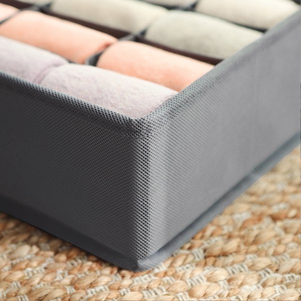 Insert de tiroir Jona, 8 pcs - Gris