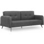 Sandbck 2-sits bddsoffa - Antracit/svart