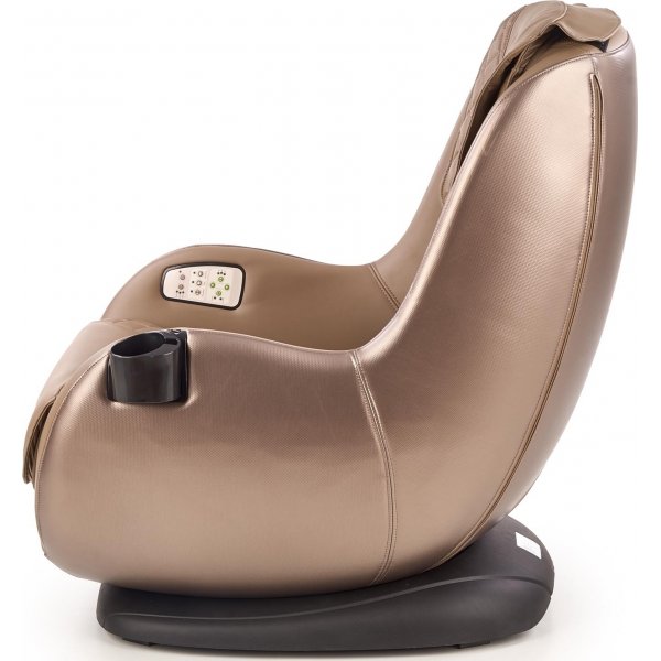 Mercura reclinerfåtölj med massage i beige ekoläder Mercura reclinerfåtölj med massage i beige ekoläder