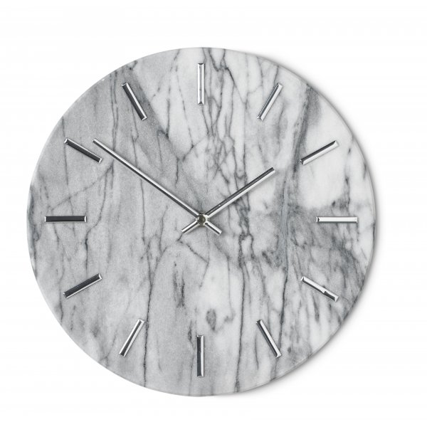 Vggklocka Timeless - Vit/krom