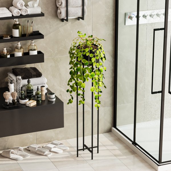 Plato 24 kruka - Svart