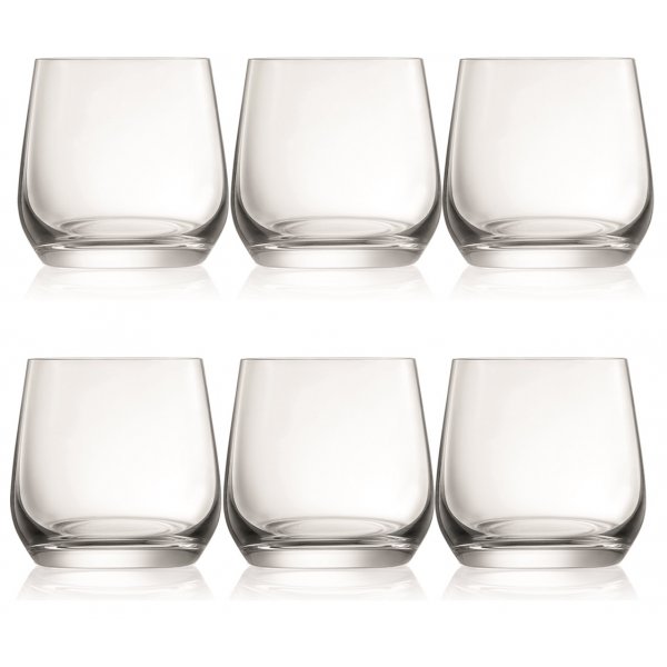 Sontell wiskeyglas i kristall - 6 st