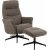 London fauteuil met voetenbank - Grijs