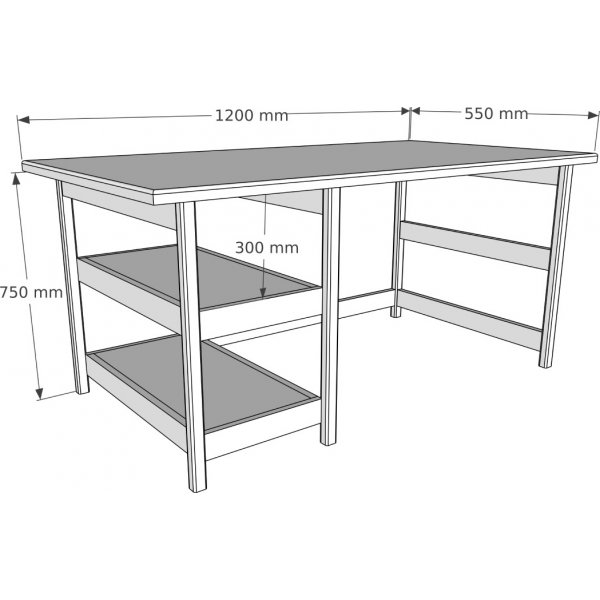 City skrivbord 120x55 cm - Ek City skrivbord 120x55 cm - Ek