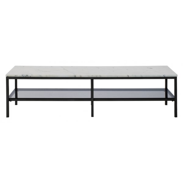 TV-bnk Accent - Marmor (ljus & svart)