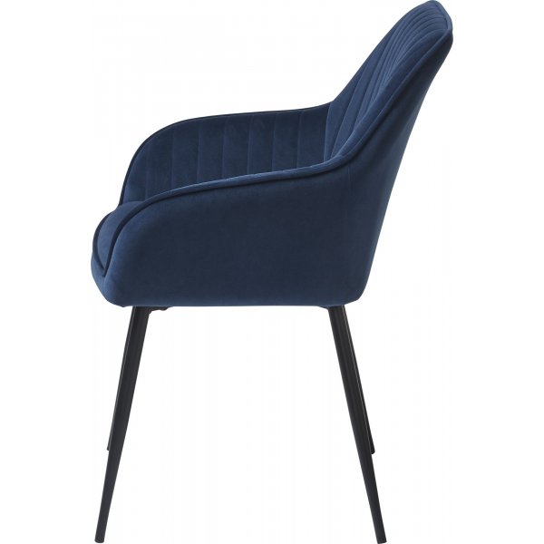 Fauteuil Boston en velours bleu Fauteuil Boston en velours bleu