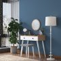 Bijou sminkbord 3, 99 x 40 cm - Valnt/vit