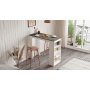 Style barbord 120 x 51,6 cm - Vit/gr