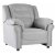 Fauteuil Vera en tissu gris