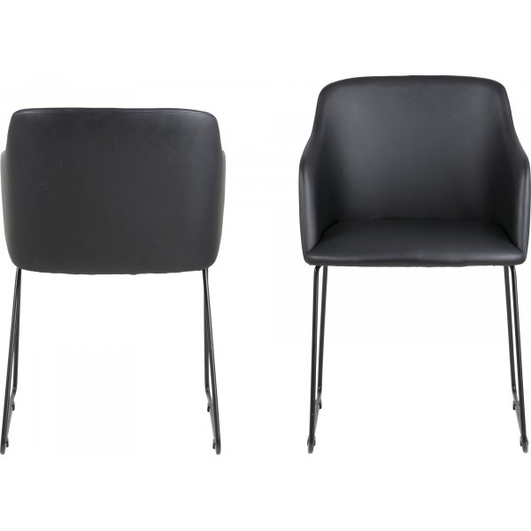 Casablanca karmstol - Svart PU Casablanca karmstol - Svart PU