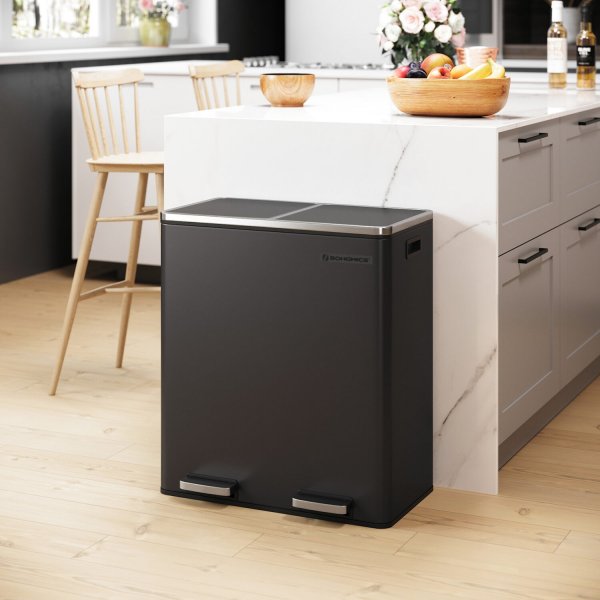 Daloa soptunna 60 l - Svart