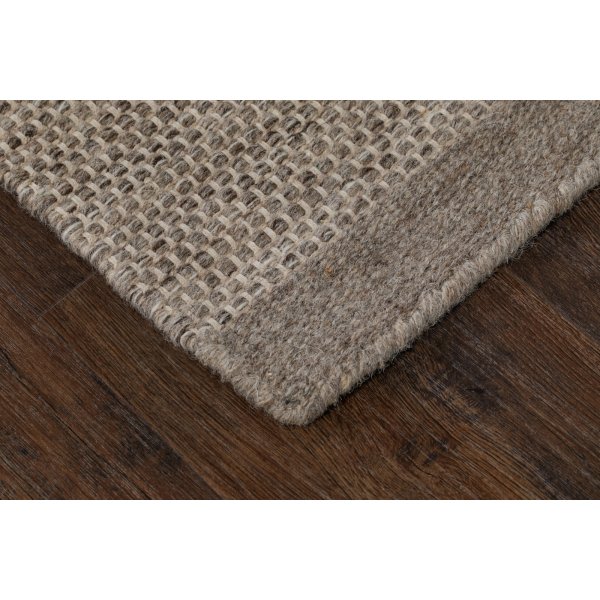 Tapis tuft en laine tiss  la main Lin