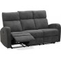 Montana elektrisk 3-sits reclinersoffa - Gr tyg