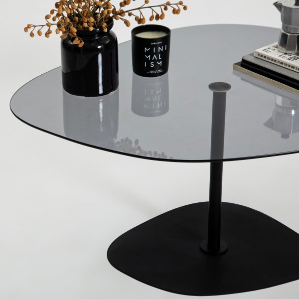 Table basse Soho 85 x 67 cm - Gris foncé/noir Table basse Soho 85 x 67 cm - Gris foncé/noir