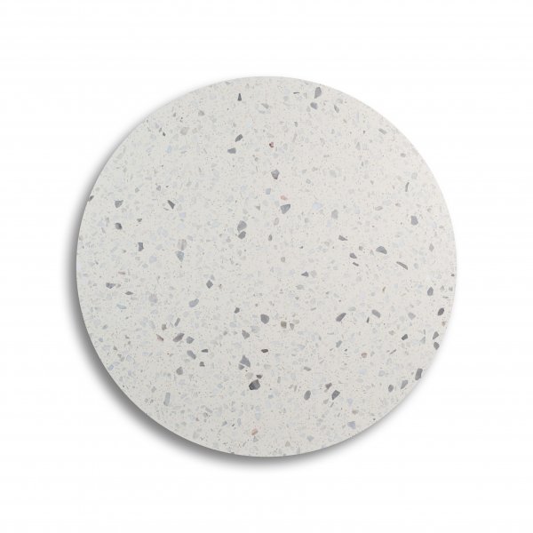 Terrazzo runt soffbord  80 cm - Cosmos Terrazzo & underrede AIR