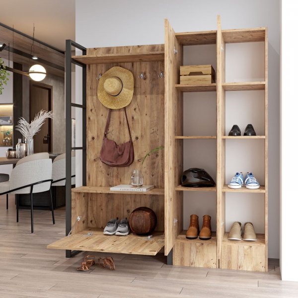 Meuble d'entrée en métal 17 - Pin Meuble d'entrée en métal 17 - Pin