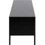 Seaford mediabnk 140 cm - Svart/ek