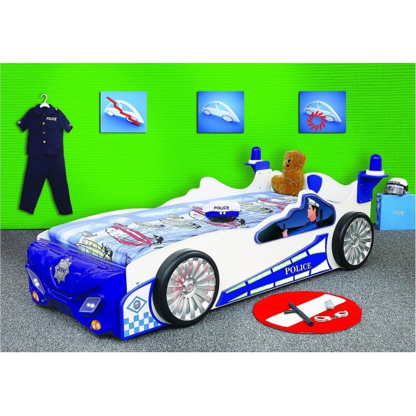 Polisbil barnsng - 90 x 200 cm