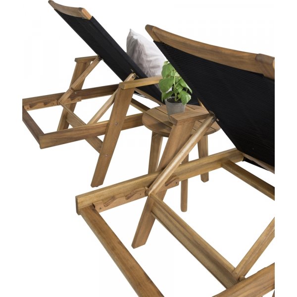 Little John loungegrupp - Svart/Natur Little John loungegrupp - Svart/Natur