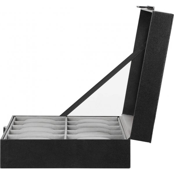 Coffret  montres Watchbox pour 10 montres - Noir/gris