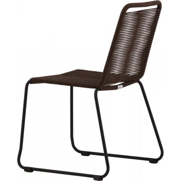 Chaise de salle à manger Lindos - Marron foncé Chaise de salle à manger Lindos - Marron foncé