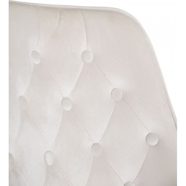 Chaise de salle  manger Alice Deluxe - Velours noir/beige