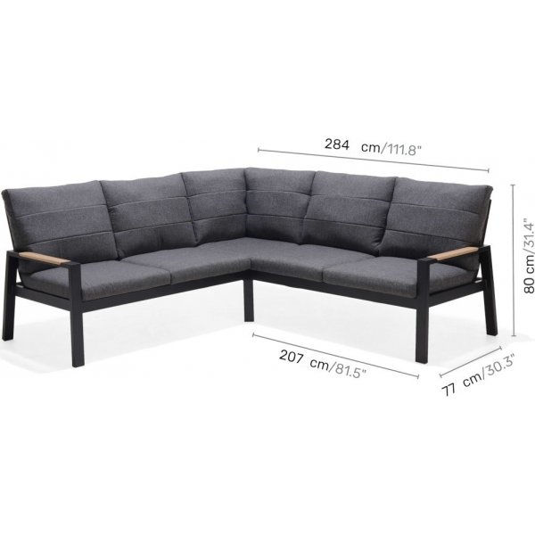 Salon Panama groupe 1 - Noir Salon Panama groupe 1 - Noir