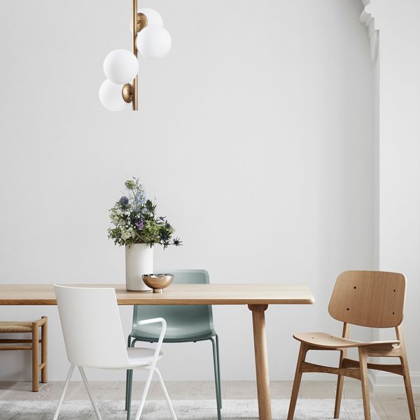 Faze taklampa 138 - Guld/vit Faze taklampa 138 - Guld/vit