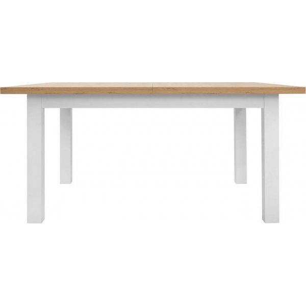 Table  manger Erla 160-200 x 90 cm - Blanc/chne