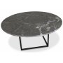 Dexter runt soffbord 120 cm - Metall / Gr Betano marmor