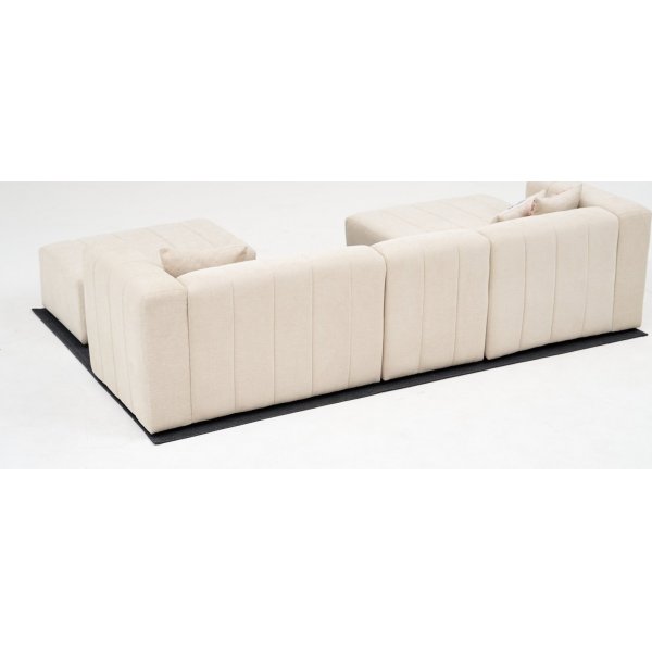 Beyza mini divansoffa v�nster - Cream