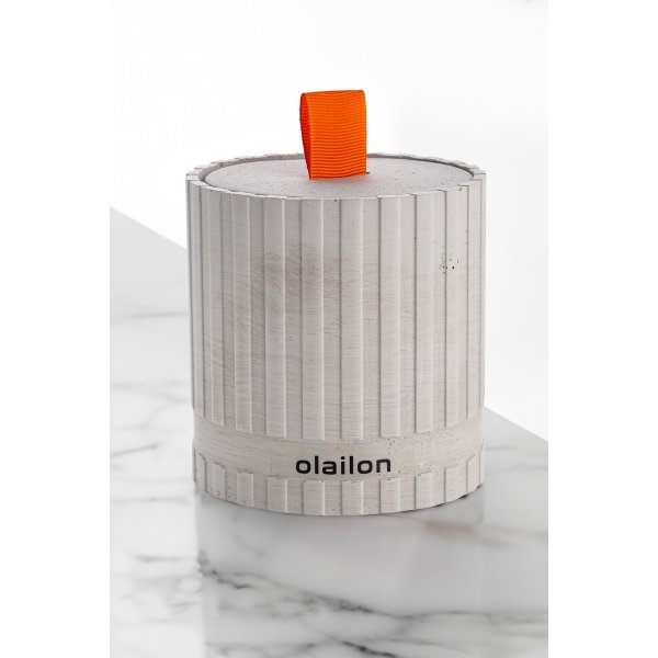 Bougie parfumée Sutun - Gris/orange Bougie parfumée Sutun - Gris/orange