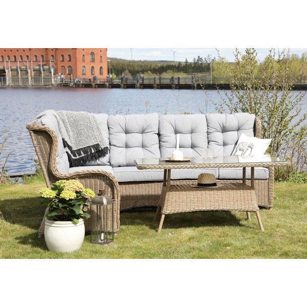 Orleans cornerset, konstrotting natur, gr�a dynor, v�nster h�rn