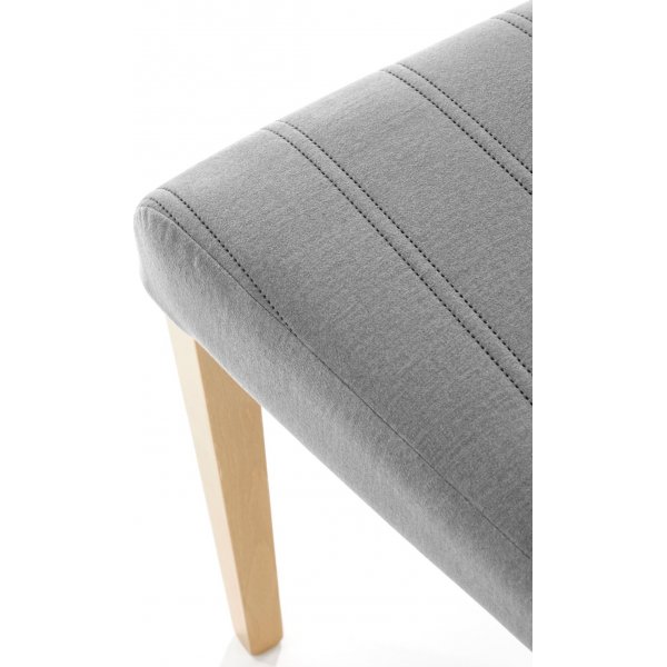 Stol Heather - Grå sammet & trä Stol Heather - Grå sammet & trä