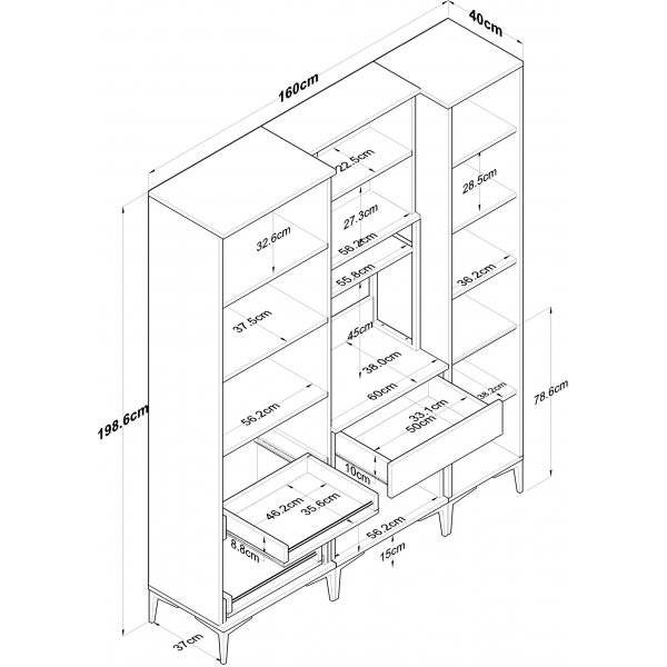 Armoire Jericho 119 - Blanc