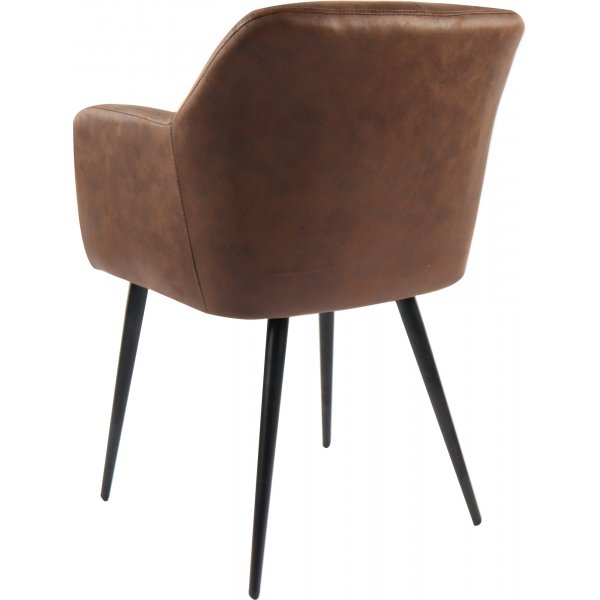 Fauteuil in bruin PU - Lamar