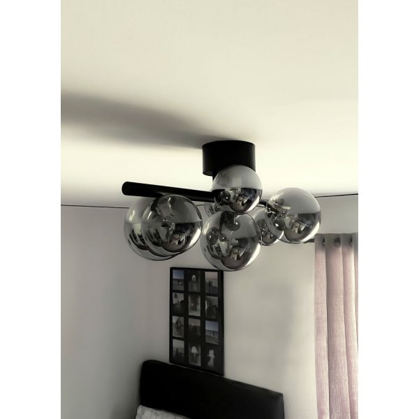 Molekyl plafond - Svart/rökgrå Molekyl plafond - Svart/rökgrå