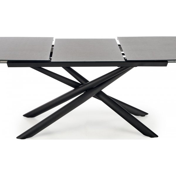 Table à manger Sparrow 180-240 x 95 cm - Gris/noir Table à manger Sparrow 180-240 x 95 cm - Gris/noir