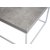 Trinidad soffbord - Vit metall/betongimitation