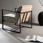 Kansas fauteuil - Gebroken wit
