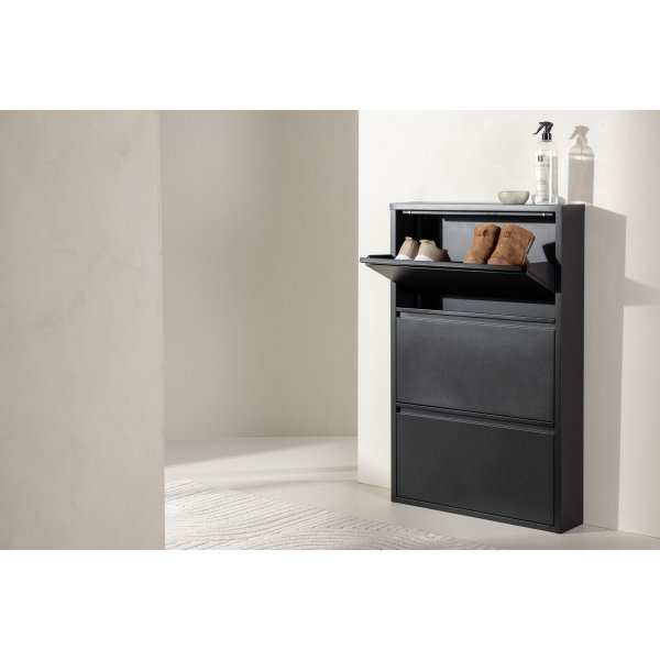 Bonito skoskåp - Svart Bonito skoskåp - Svart