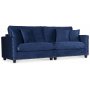 Avenue 4-sits soffa med nitar - Bl (Sammet)