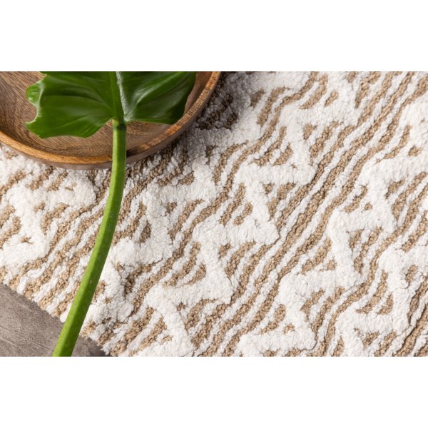 Philippa matta 60x90 cm - Sand/vit