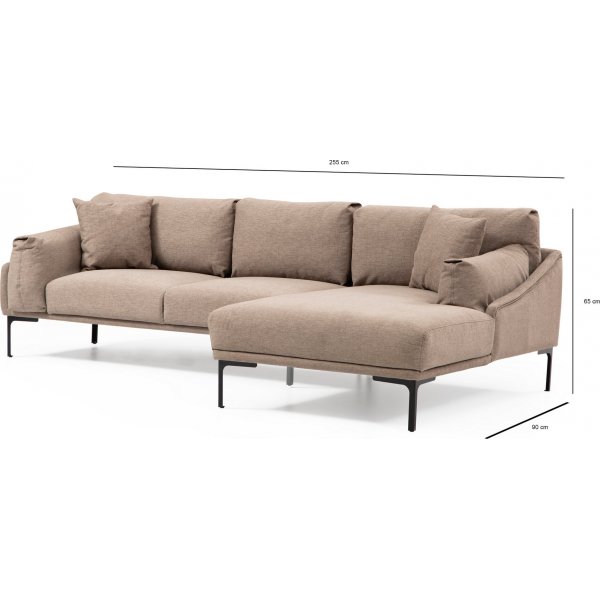 Leo divansoffa - Mocka