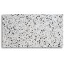 Terrazzo soffbord 110x60 cm - Cosmo Terrazzo & underrede AIR i svart metall