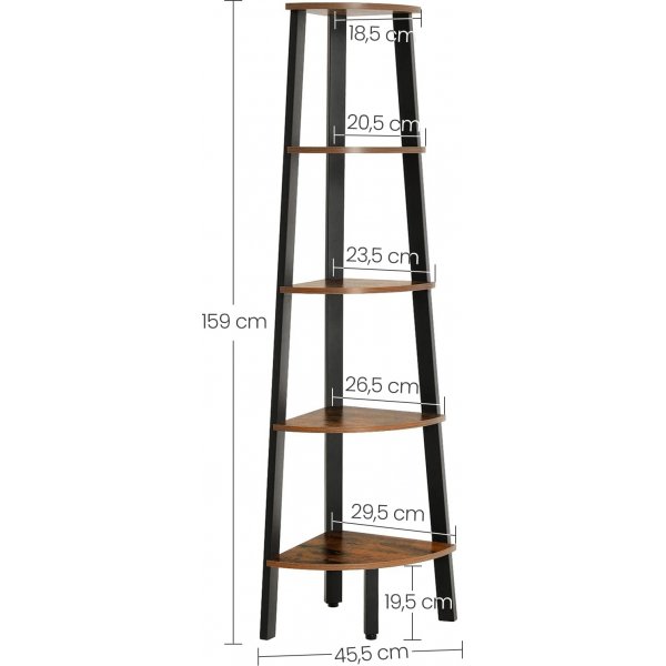 Nilla hoekplank 159 cm - Goud