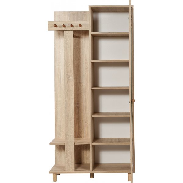 Meuble d'entrée Garmanto 90 cm - Chêne Sonoma/image Meuble d'entrée Garmanto 90 cm - Chêne Sonoma/image